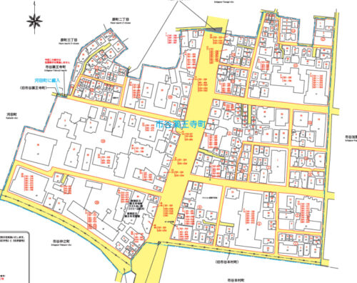 東京都新宿区2023年11月16日住居表示住所変更区域図他１