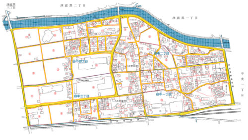 福岡県糟屋郡篠栗町2023年11月11日住居表示住所変更区域図他１