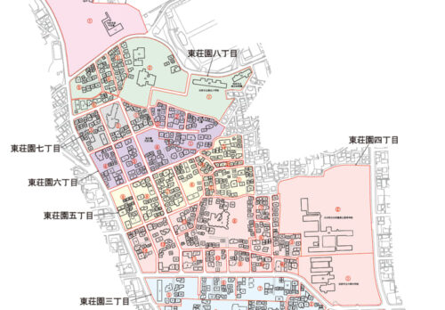 大分県別府市2024年1月6日住居表示住所変更区域図他１