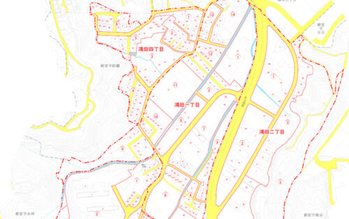 和歌山県新宮市2024年3月1日住居表示住所変更区域図他１